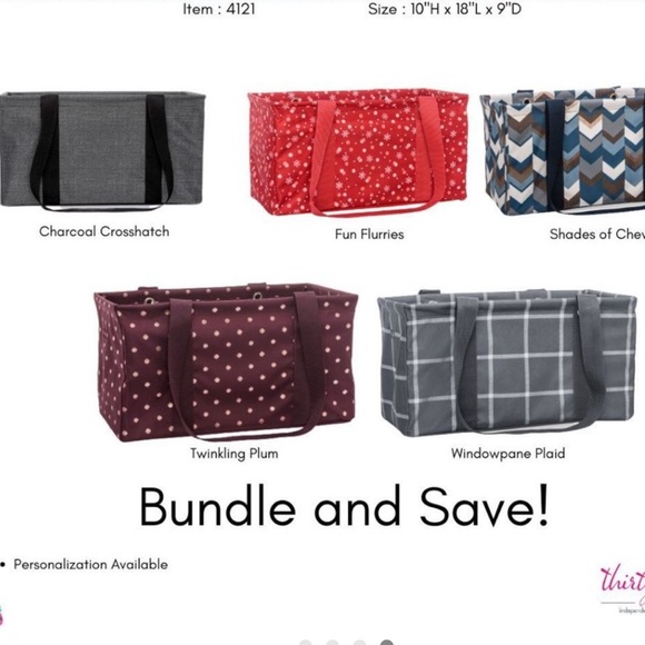 Thirty-One Tote with Holiday Design - NWT - Picture 2 of 3